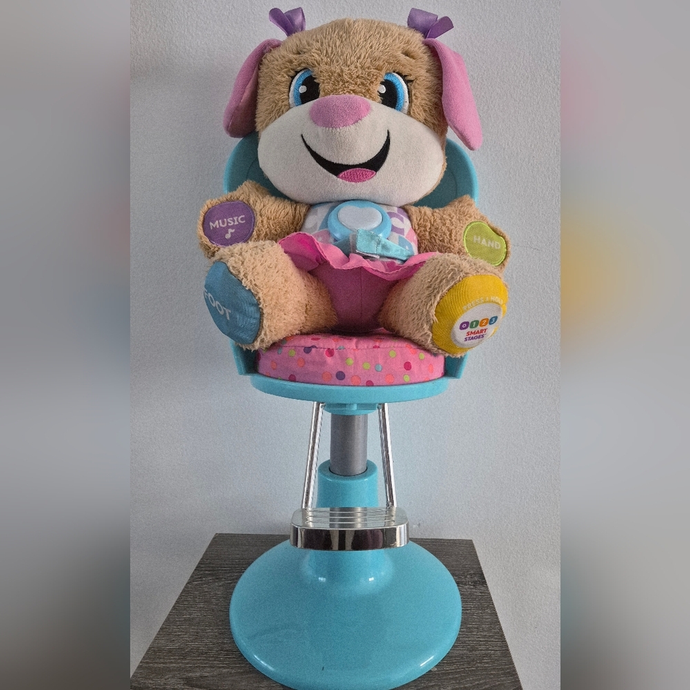 My Life 18" Doll SALON CHAIR +Fisher-Price Laugh and Learn Sis Smart Stages LOT